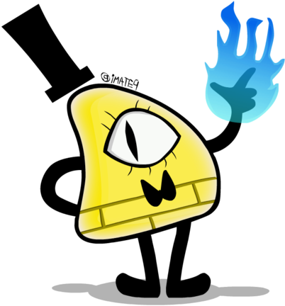 Bill Cipher By Materile9 - Bill Gravity Falls Chibi (600x436)