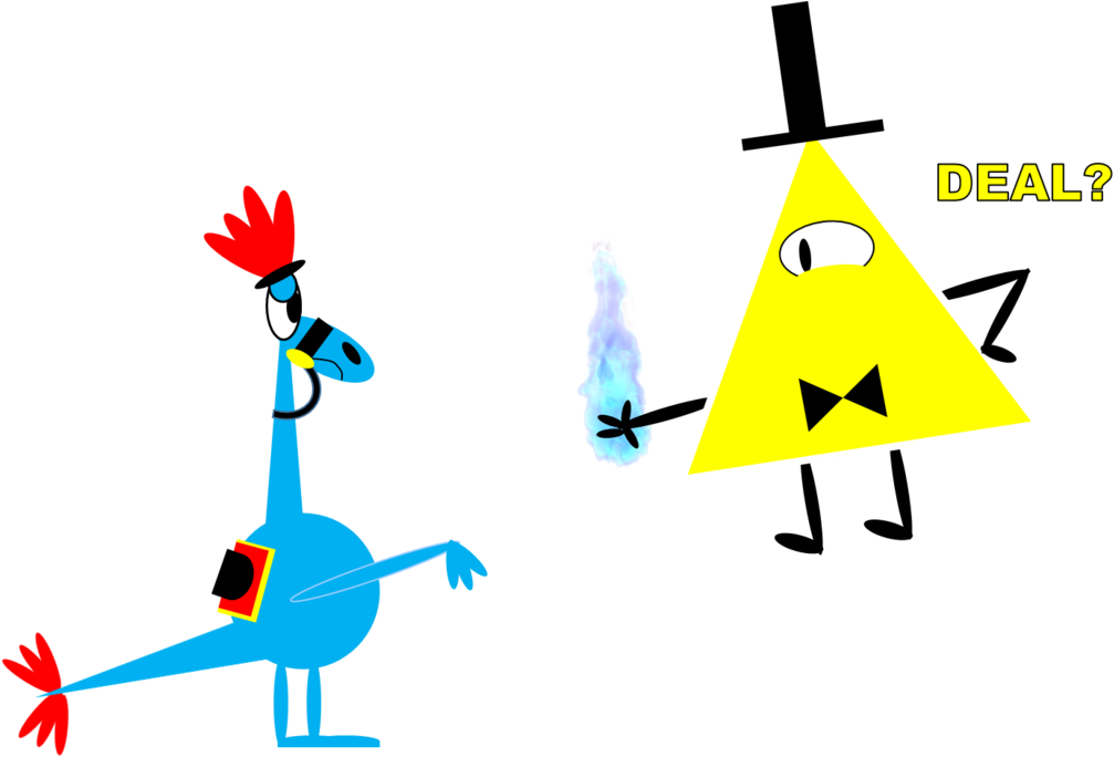 Sylvia Meets Bill Cipher By Brownpen0 - Art (1024x699)