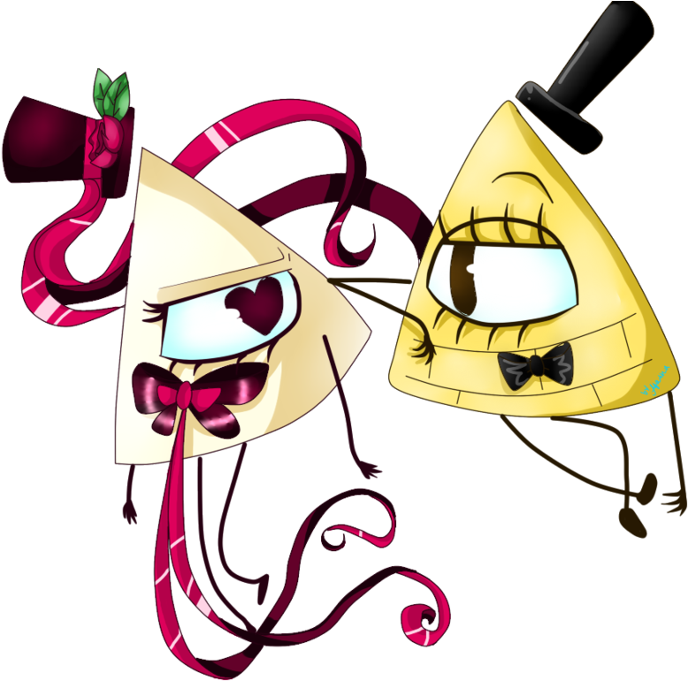 Bill Cipher And Cipher Bella By Agatnacalista1997 - Bill X Bella Cipher (894x894)