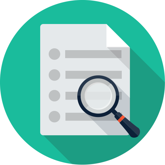 Computer Icons Magnifying Glass Document Clip Art - Case Study Icon Png (542x543)