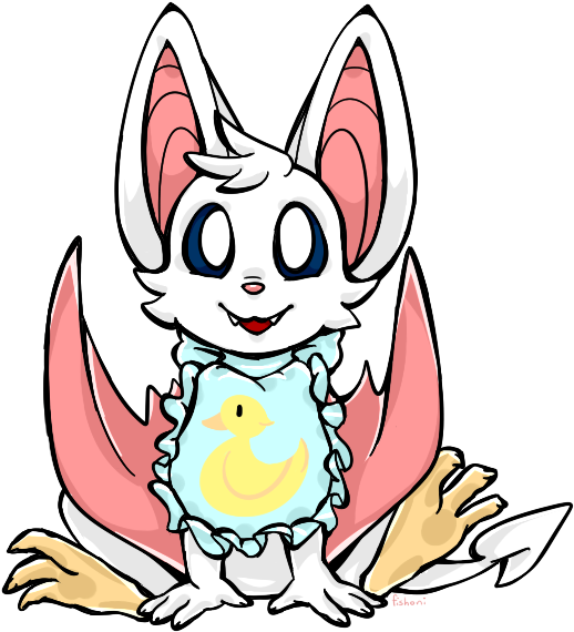 Baby Korbat With Weird Clawnails By Fishoni - Cartoon (527x586)