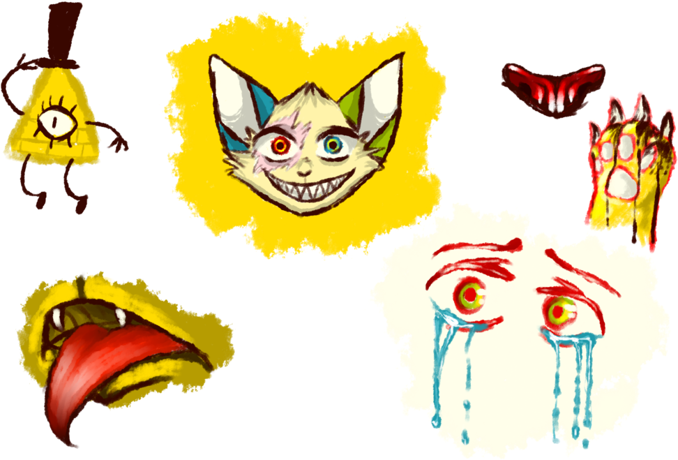 Weird Doodles With Weird Brush By Kor-ka - Weird Doodles With Weird Brush By Kor-ka (1024x668)