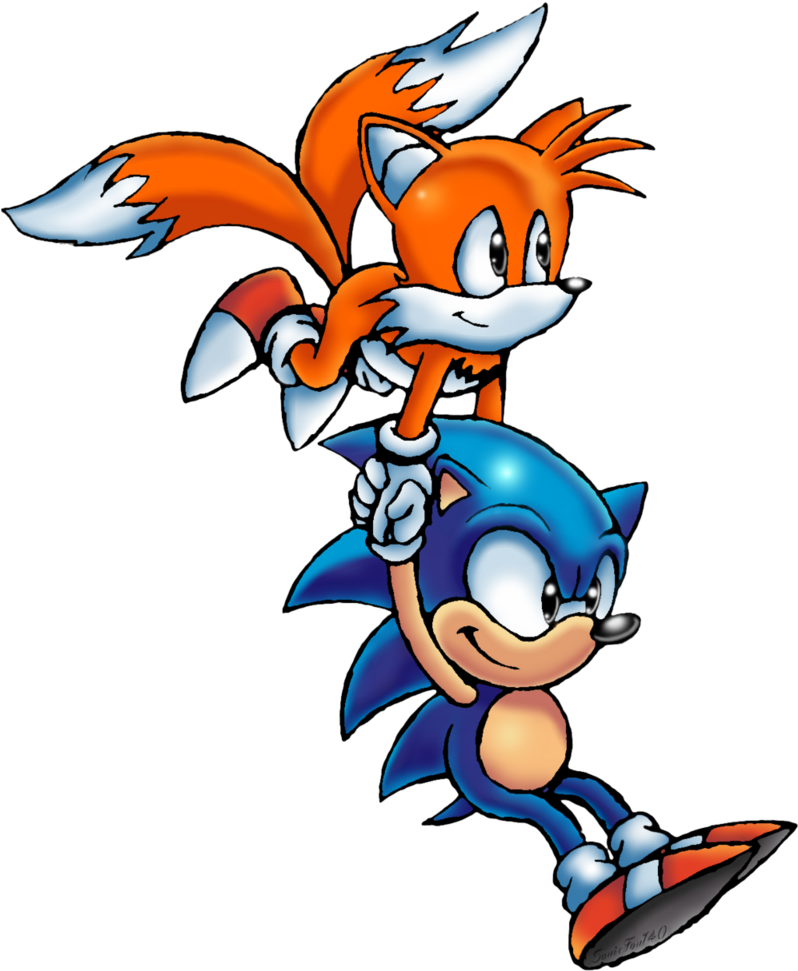 Sonic And Tails Flying By Sonic140 - Tails From Sonic Flying (797x1002)