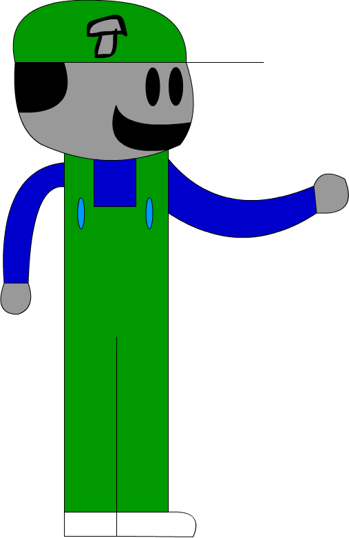 New Weird Luigi Thing - Cartoon (507x780)
