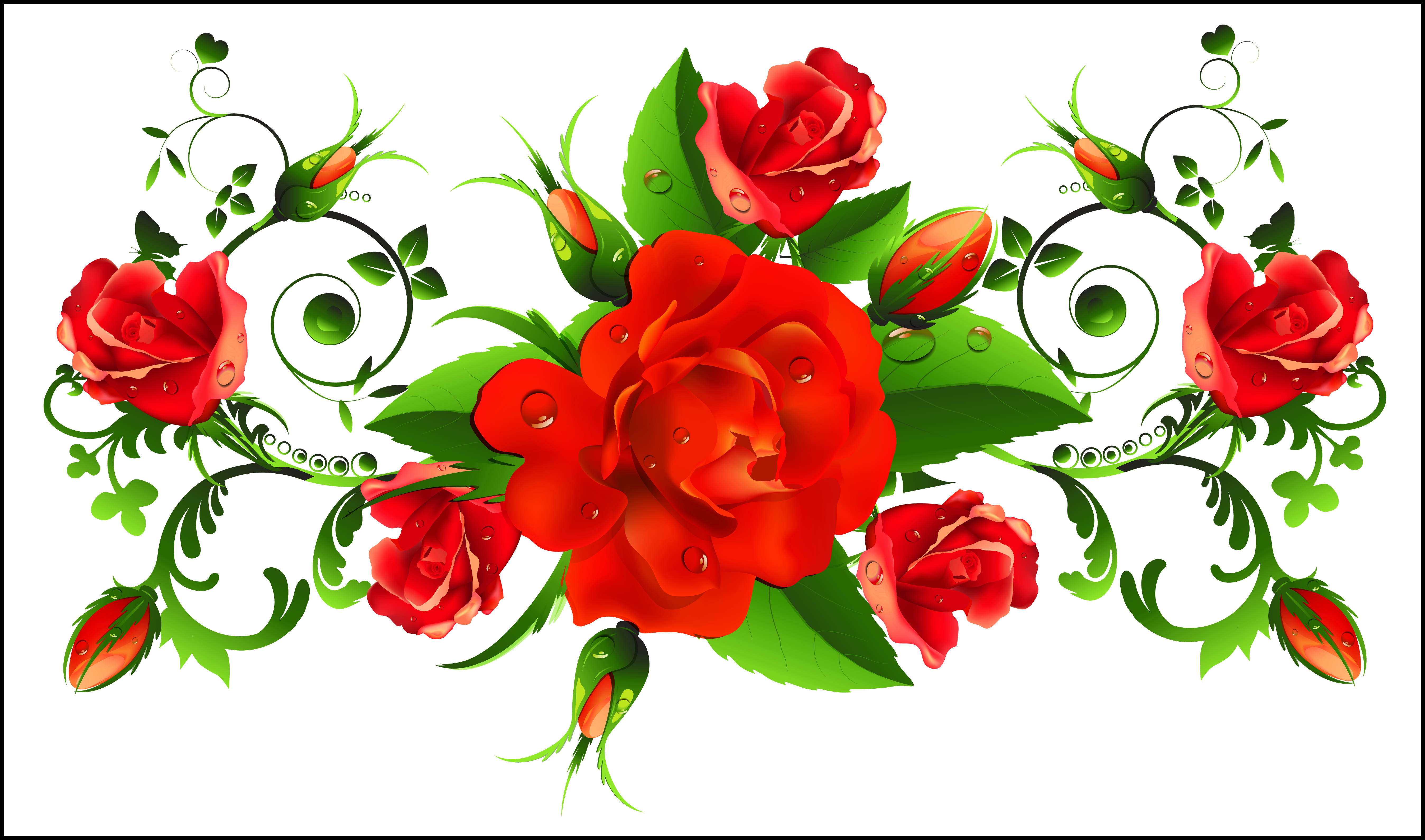 Inspiring Red Decor Png Picture Razdeliteli Pict For - Happy Women's Day 2018 (5393x3180)