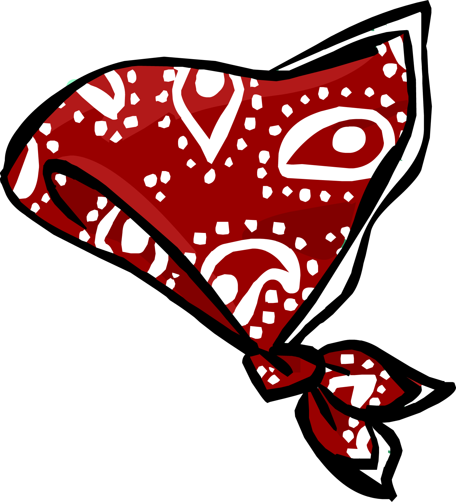 Red Paisley Bandanna Club Penguin Wiki Fandom Powered - Bandana Cartoon Png (1511x1664)