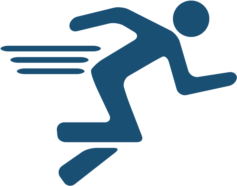 Caerus Dashes Immediately In A Long Straight Line, - Icon Of Man Running (800x635)