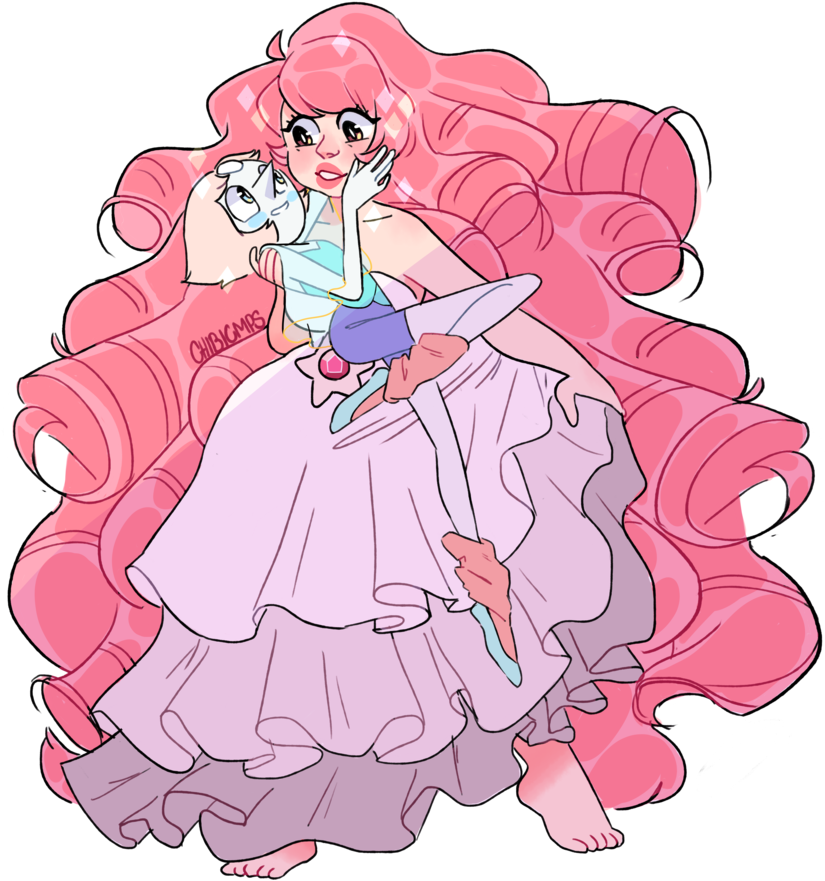 Pearl X Rose By Chibicmps - Pearl And Rose Fanart (863x925)
