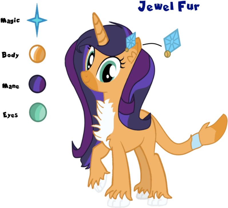 Mlp Jewel Fur Ref By Flakyporcupine1989 - My Little Pony: Friendship Is Magic (840x952)
