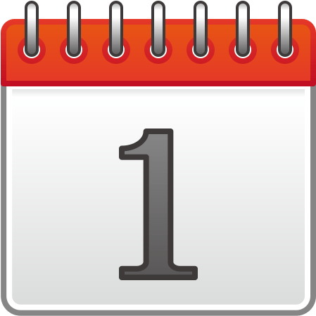 Spiral Calendar Pad Emoji For Facebook - Emoji Calendar Png (512x512)