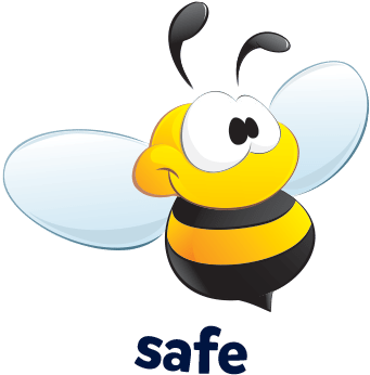 Safe Clipart Bee Safe - Bee Safe Png (400x400)