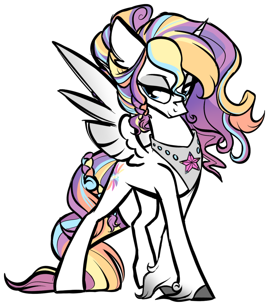 Alicorn, Alicorn Oc, Artist - Cartoon (1024x1162)
