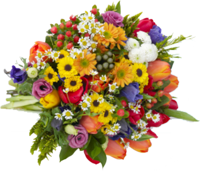 A Bouquet Of Flowers To Your Desktop Images Pc Type - Bouquet Of Flowers (400x343)