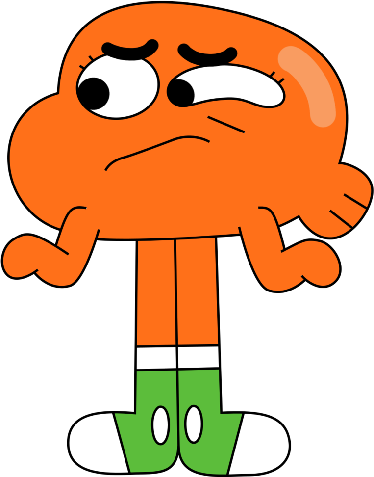 Shrug Darwin By Bornreprehensible - Darwin Gumball Png (802x995)