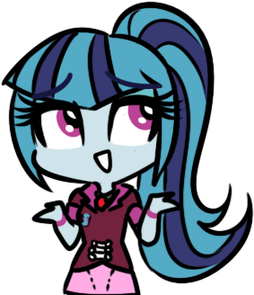 Rileyav, Chibi, Cute, Equestria Girls, Safe, Shrug, - Cartoon (371x343)