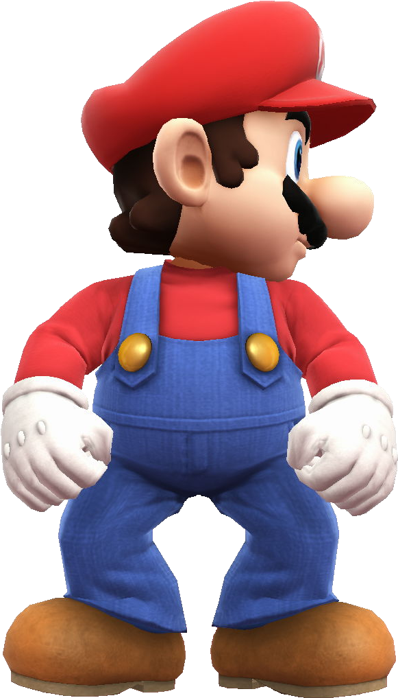 Super Mario Bros Poses Super Smash Bros Wii U - Mario Series (586x1025)
