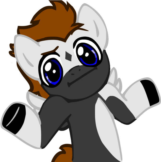 Moogie Pony Shrug By Welsh Monkey-d49ble5 - Cartoon (800x675)