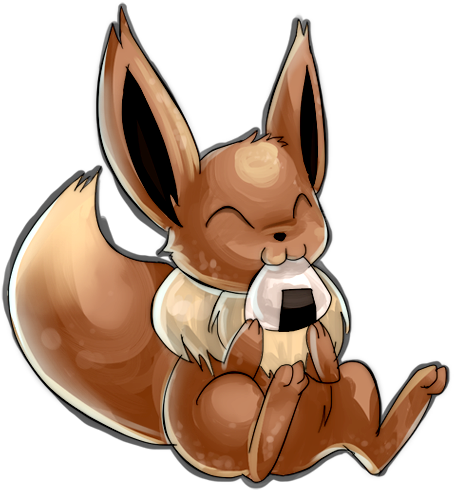 Rice Ball Eevee By Glasspanda - Rice (475x507)
