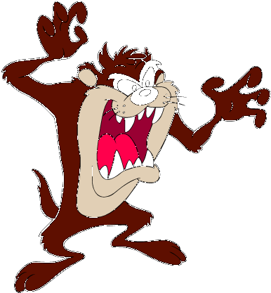 Taz Clip Art Download 13 Clip Arts - Tasmanian Devil Animated Gif (404x436)