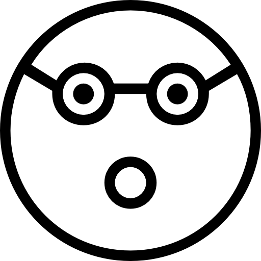 Surprised Emoticon Stroke Free Icon - Emoticon Sorprendido Para Colorear (512x512)