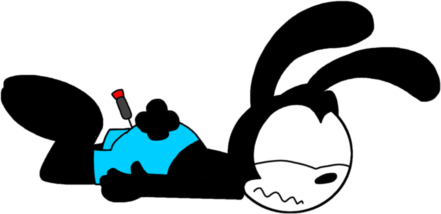 Oswald Hit By A Tranquilizer Dart By Marcospower1996 - Dart (1032x774)