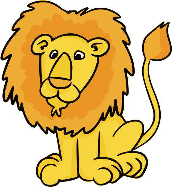 Transparent Lion Cliparts - Lion Clipart Png (569x617)