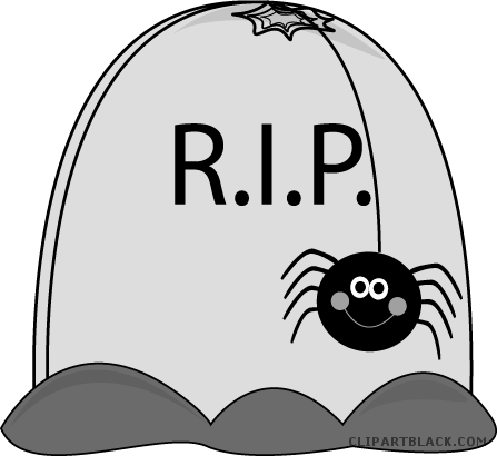 Halloween Spider Animal Free Black White Clipart Images - Bigface Up Halloween Party Gift Bags With Drawstring (447x410)
