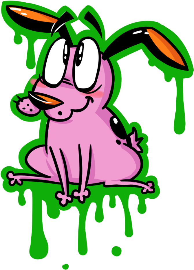 Courage The Cowardly Dog By Pasteloween Courage The - Courage The Cowardly Dog (1024x994)