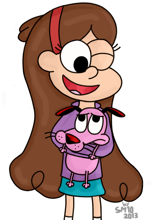 2013 Mabel Pines Dog Cartoon Facial Expression Nose - Courage The Cowardly Dog Crossover (1024x768)
