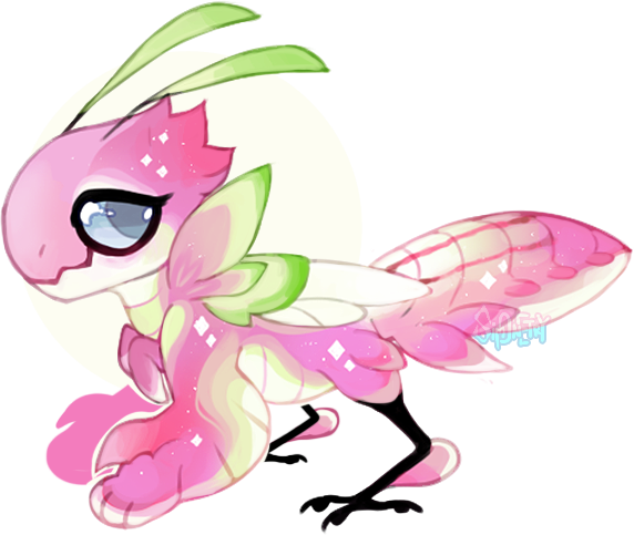 Orchid Mantis Jr Custom By Simonetry - Orchid Mantis Cartoon (572x483)