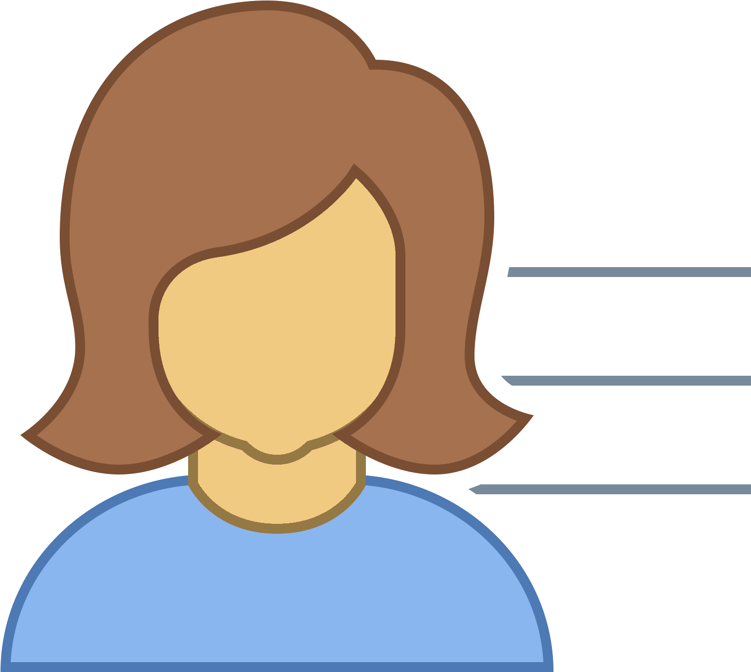 Female User Icon For Kids - Png Persona Femme (1600x1600)