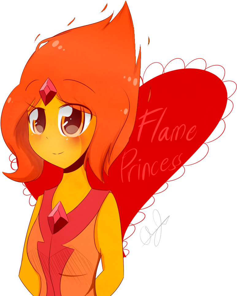 Flame Princess By Deadlynote3214 - Cartoon (821x970)