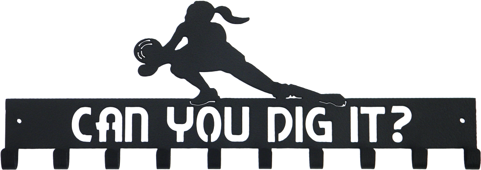Can You Dig It Volleyball Medal Display - Can You Dig It Volleyball (1000x400)