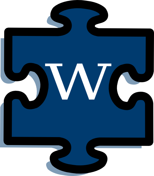 Puzzle W Clip Art At Clker - Puzzle Pieces Clip Art (522x597)