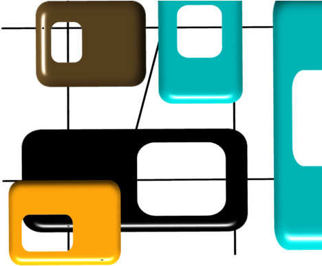 M#century Modern Abstract Fabric By Egnatz On Spoonflower - Mid-century Modern Geometric Tile Coaster (470x403)