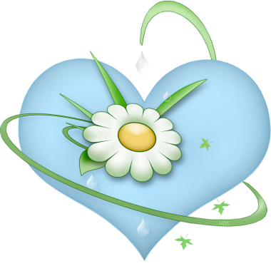 Hearts ‿✿⁀♡♥♡❤ - Heart Blue Flowers Gifs (380x373)