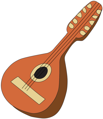 Mandolin Musical Instrument Doodle Transparent Png - Mandolin (512x512)