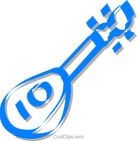 Mandolins Royalty Free Vector Clip Art Illustration - Mandolins Royalty Free Vector Clip Art Illustration (468x480)