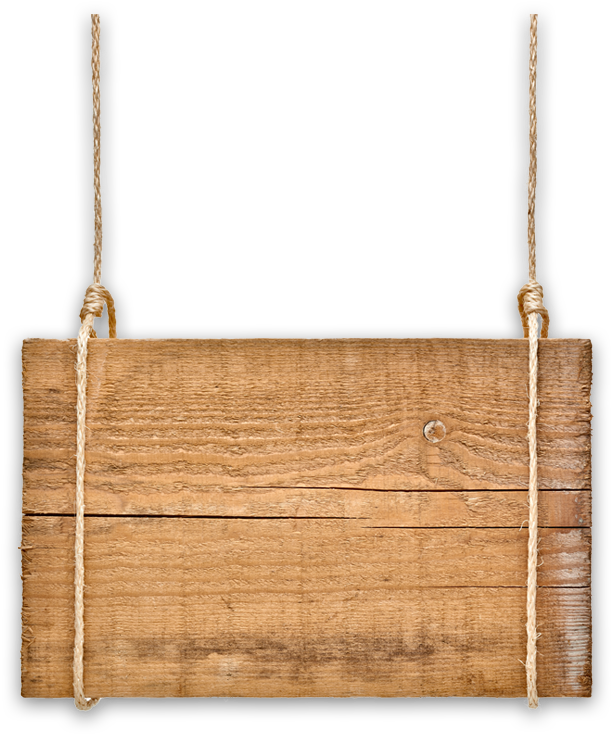 Hanging Wooden Sign Png (623x743)