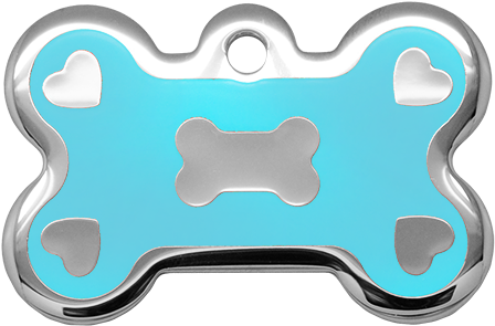 Hearts On Corners Light Blue - Paw (480x300)