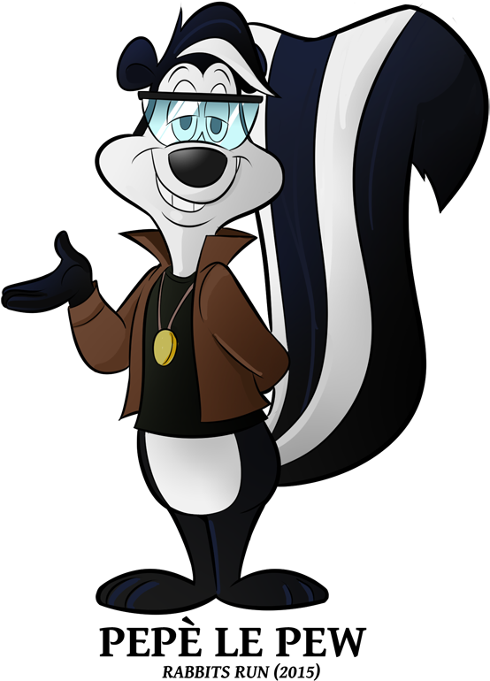 15 Looney Of Spring - Pepe Le Pew Looney Tunes Show - (573x800) Png Clipart...