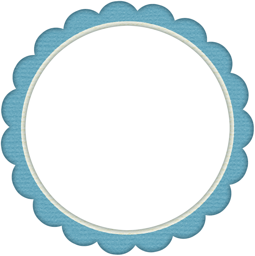 Blue Frame Cliparts 30 Cliparts - Bordas Boleadas Png (867x870)