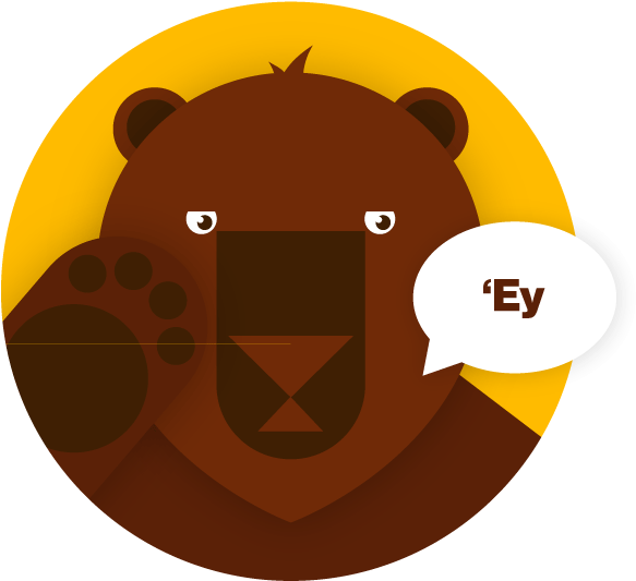 Passport 2017 Stamp Pack Messages Sticker-3 - Grizzly Bear (618x618)