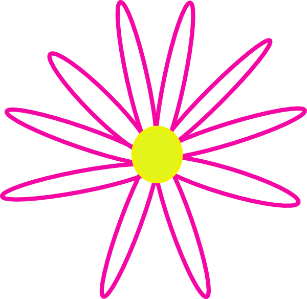 This Free Clip Arts Design Of Pink Flower - Clip Art (600x584)