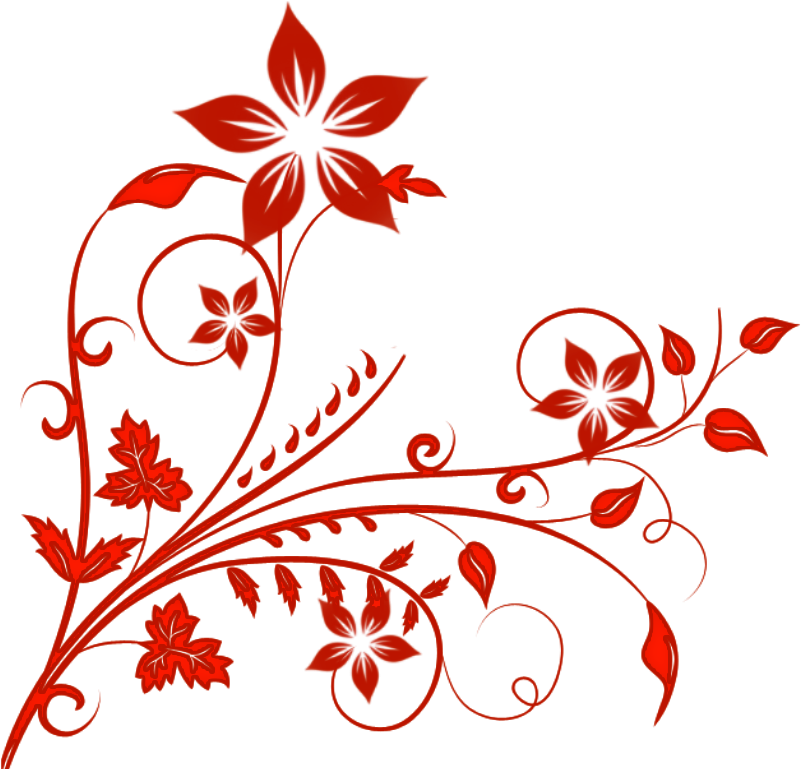 Designs 1024*768 Transprent Png Free Download - Red Floral Designs Png (1024x768)