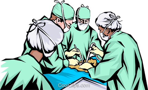 Surgeons Royalty Free Vector Clip Art Illustration - National Health Service Sixty Years (480x292)