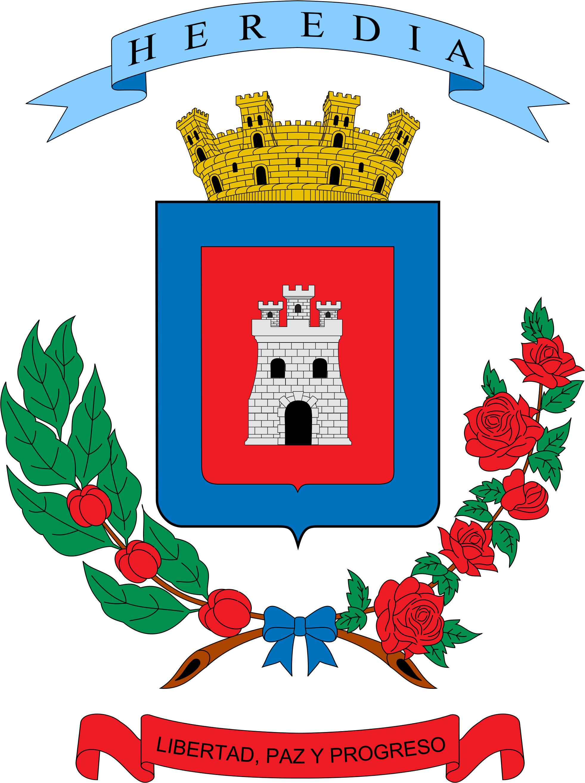 Provincia De Heredia - Escudo De La Provincia De Heredia (2000x2626)