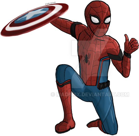 Civil War Spiderman By Madbrix - Spider-man (800x709)