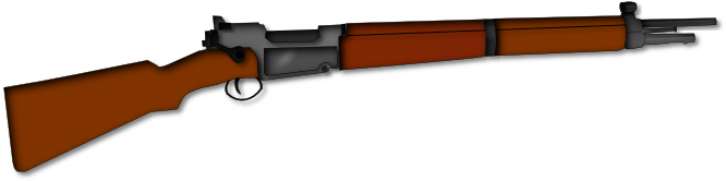 Civil War Rifle Clipart 3 By Samantha - Ww2 Gun Clipart (710x214)