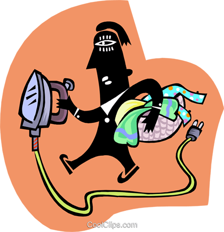 Domestic Worker Royalty Free Vector Clip Art Illustration - Ilustrações Empregadas Domésticas Png (463x480)